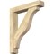 Ekena Millwork Funston Block Rough Sawn Bracket w/ Offset Brace, Douglas Fir, 6"W x 32"D x 38"H BKT0604X32X38FST05RDF - alternate 1